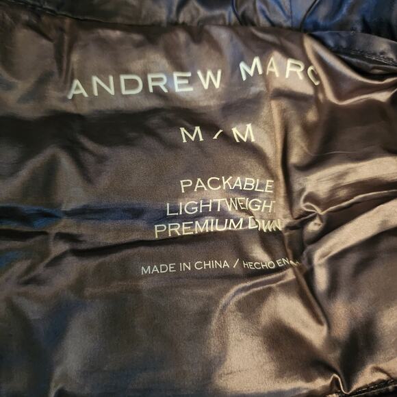 Andrew Marc Women's Packable Light Weight Premium Down Puffer Jacket Medium - Picture 5 of 7